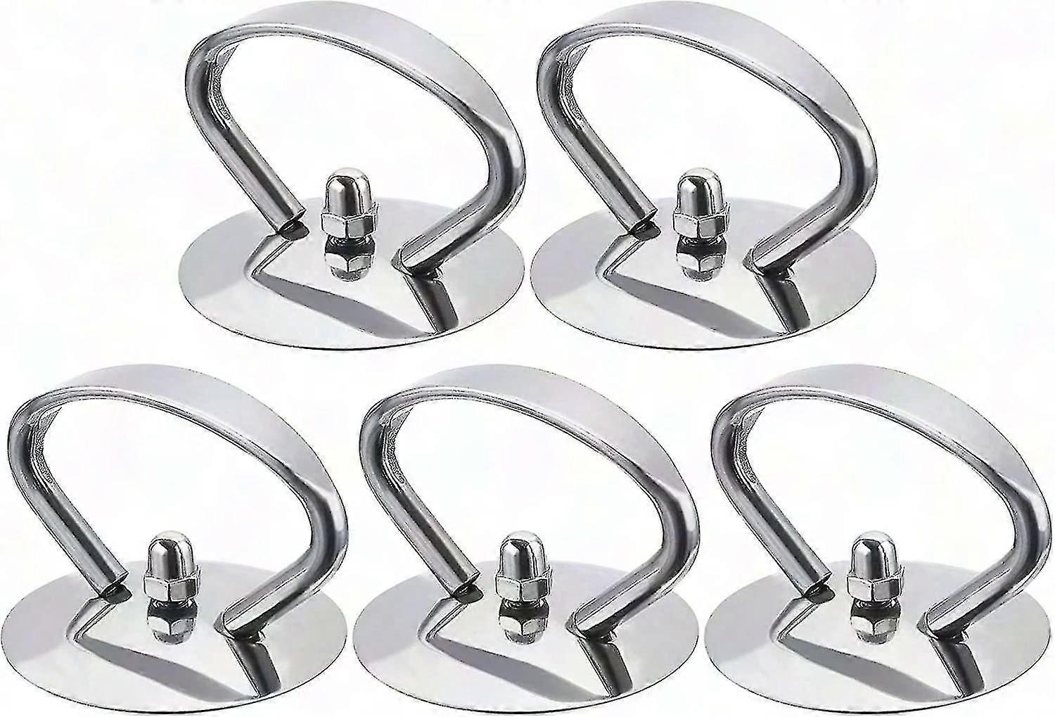 5 Pcs Stainless Steel Universal Pot Lid Handles - Replacement Knobs for Pans & Cookware (Silver)
