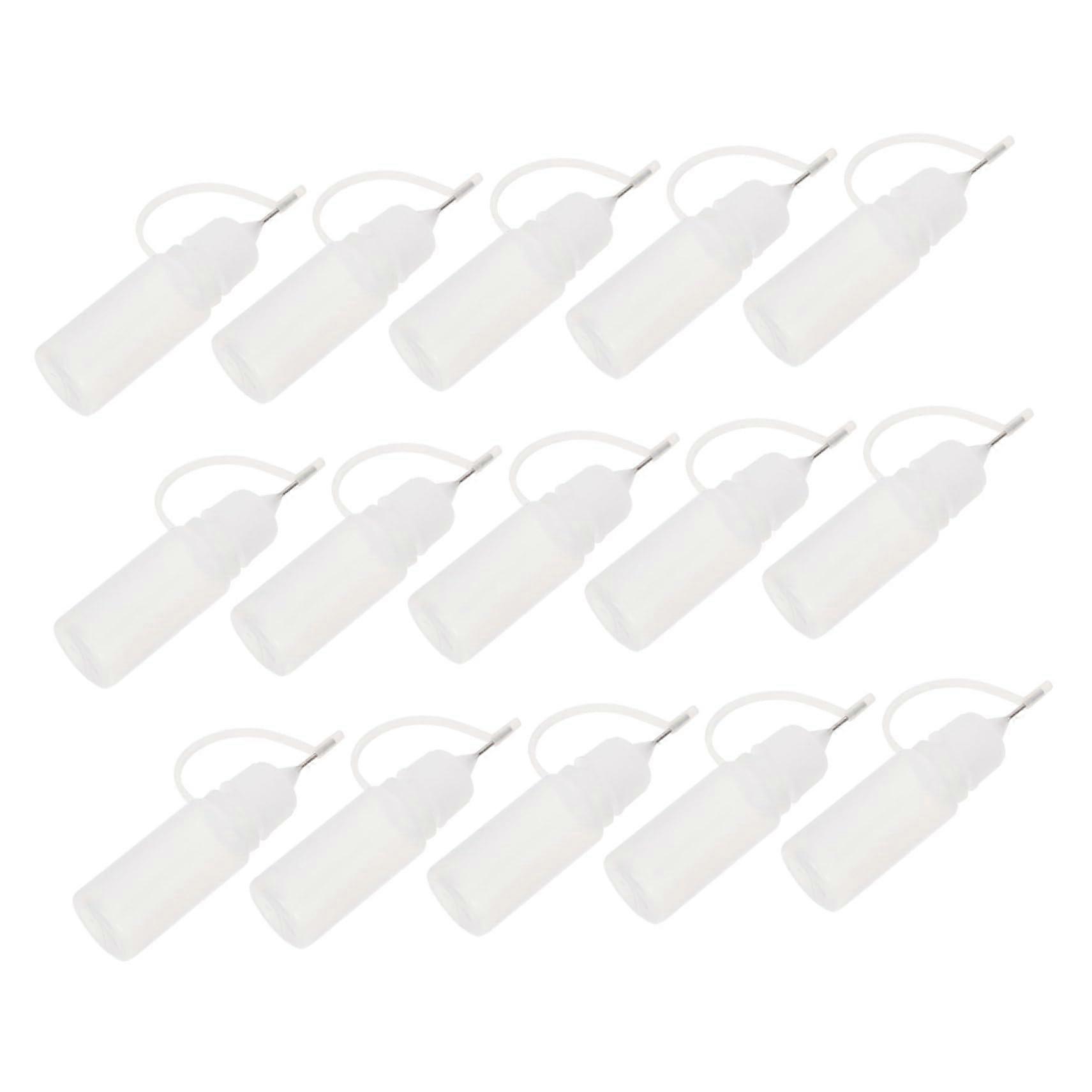 15pcs Transparent Squeezable Liquid Dropper Bottles for Oils Paint Glue