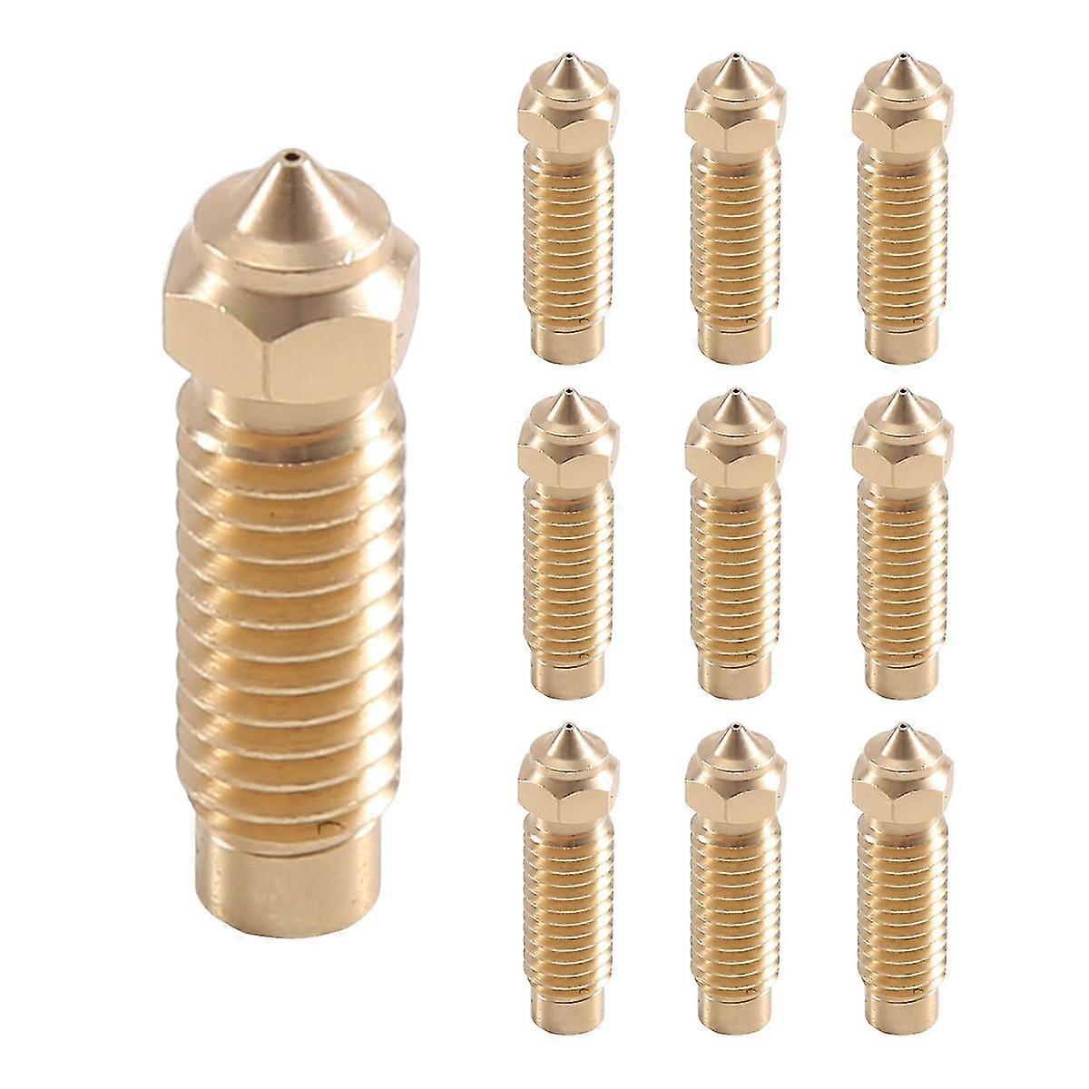 Nozzles Kit for Neptune 4 Plus 3D Printer - 10PCS 0.4mm Brass Nozzles Kit, Compatible with Neptune 4 Plus/Ne