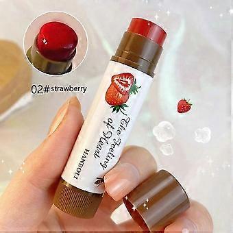 Wild berry flavor (B) $ Fruity tinted lip balm moisturizing nourishing lightens lip lines colorless 