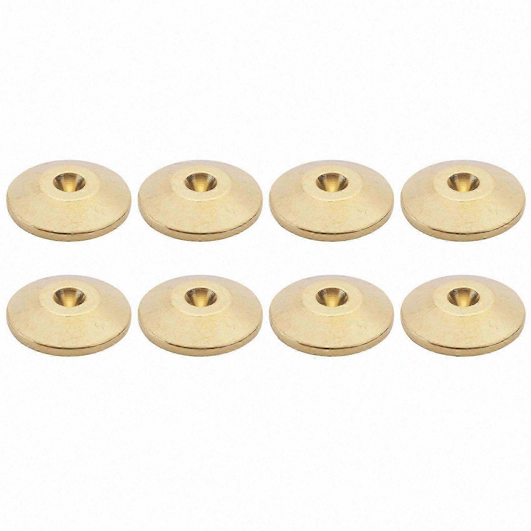 8 Pcs Universal Copper Speaker Spikes Pads Speaker Shock Base Pad Isolation Stand Feet Cone Base Ma