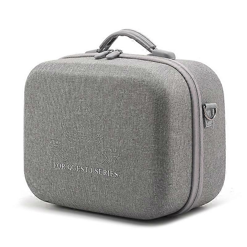 For Meta Quest 3 / 3S BKano Q3-002 VR Headset Console Storage Bag Shoulder Handheld Bag Grey