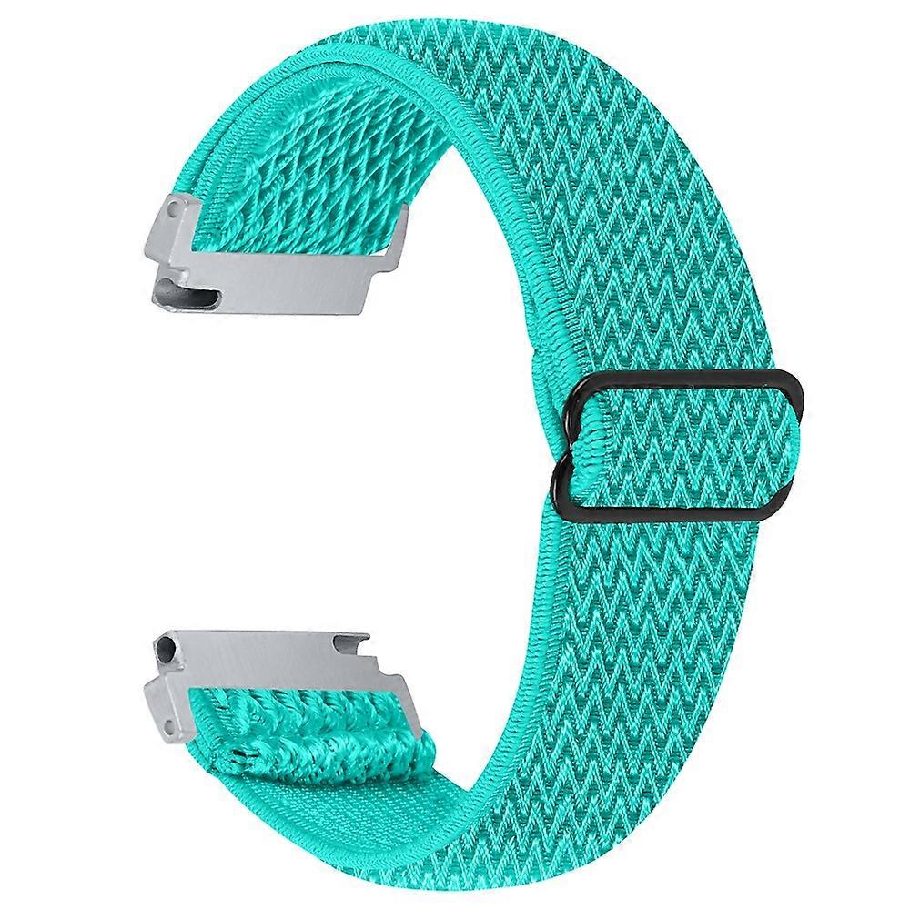 For Verizon Gizmo Watch 3 Elastic Wrist Band Wavy Pattern Woven Nylon Watch Strap