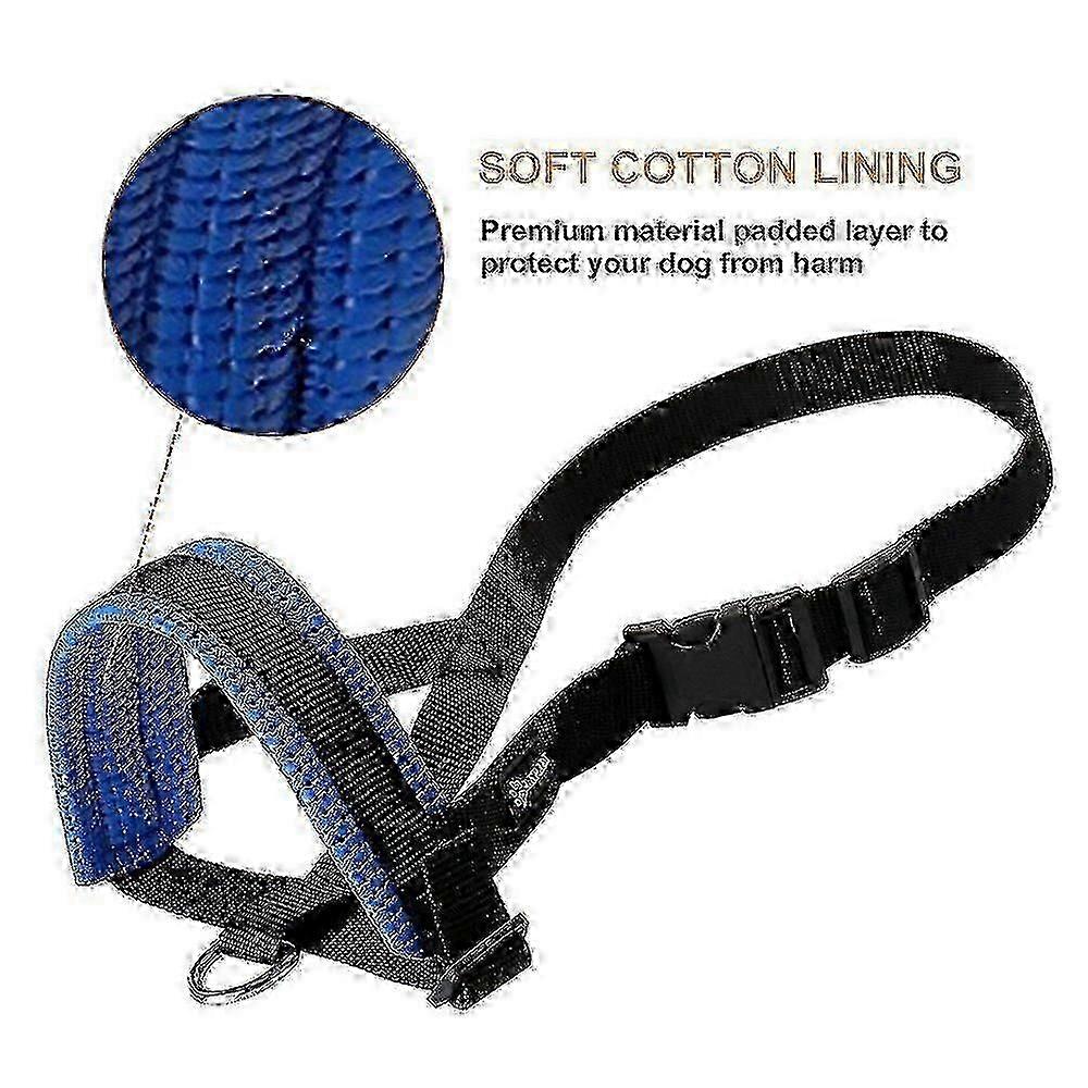 Strap Dog Muzzle From Off By For Small  Medium And Dogs S MiXXL blue