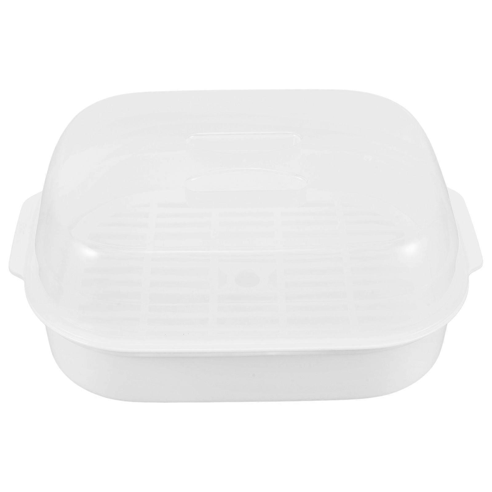 Microwave Steamer Vegetable And Fish Steamer Microwave Cookware Steamer For Cooking Microwave Steamer For Cooking With Lid And Tray Transparent
