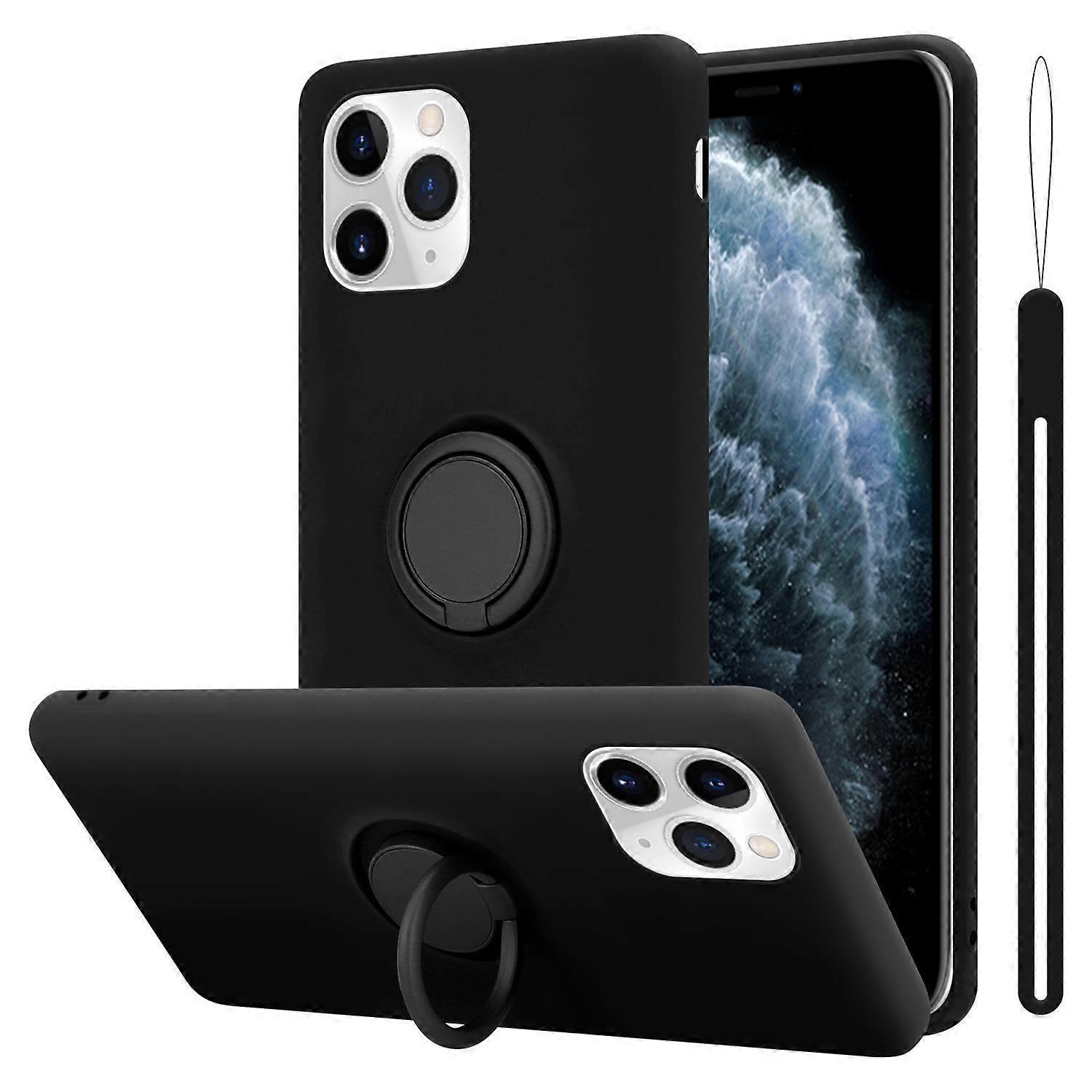 iPhone 11 PRO MAX Protective Case TPU Case - Liquid Design with Ring