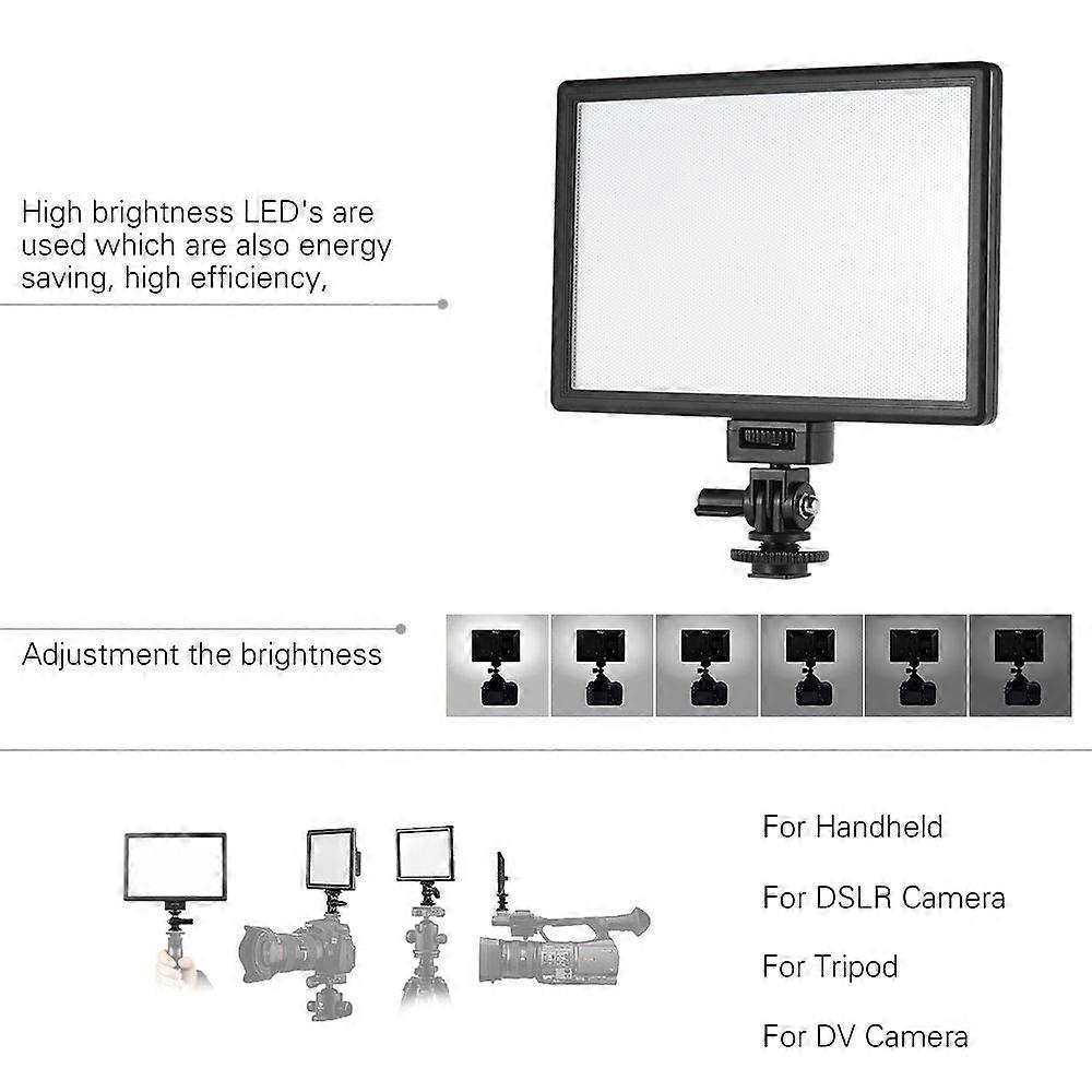 Viltrox L116B Professional Ultra-thin LED Video Light Photography Fill Light Adjustable Brightness Max Brightness 1002LM 5400K CRI95+ for Canon Nikon