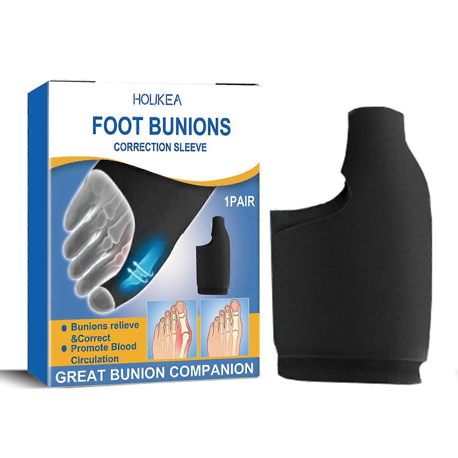 1-6x HOUKEA HKA07-A001-1-WH1 1 Pair Toe Corrector Hallux Valgus Bunions Correction Sleeve Toe Separa