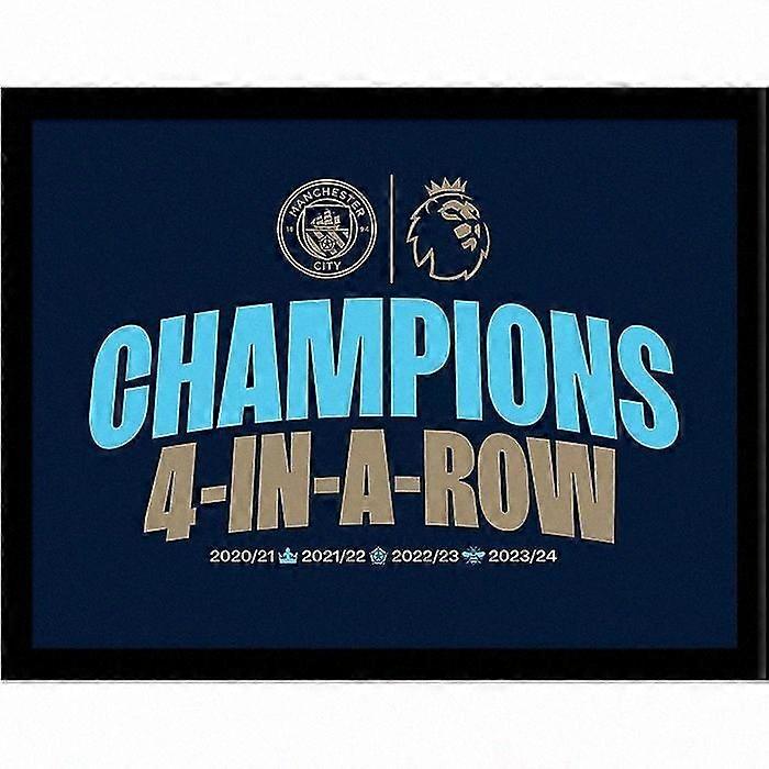Four in a Row Crest Design Framed Art Print