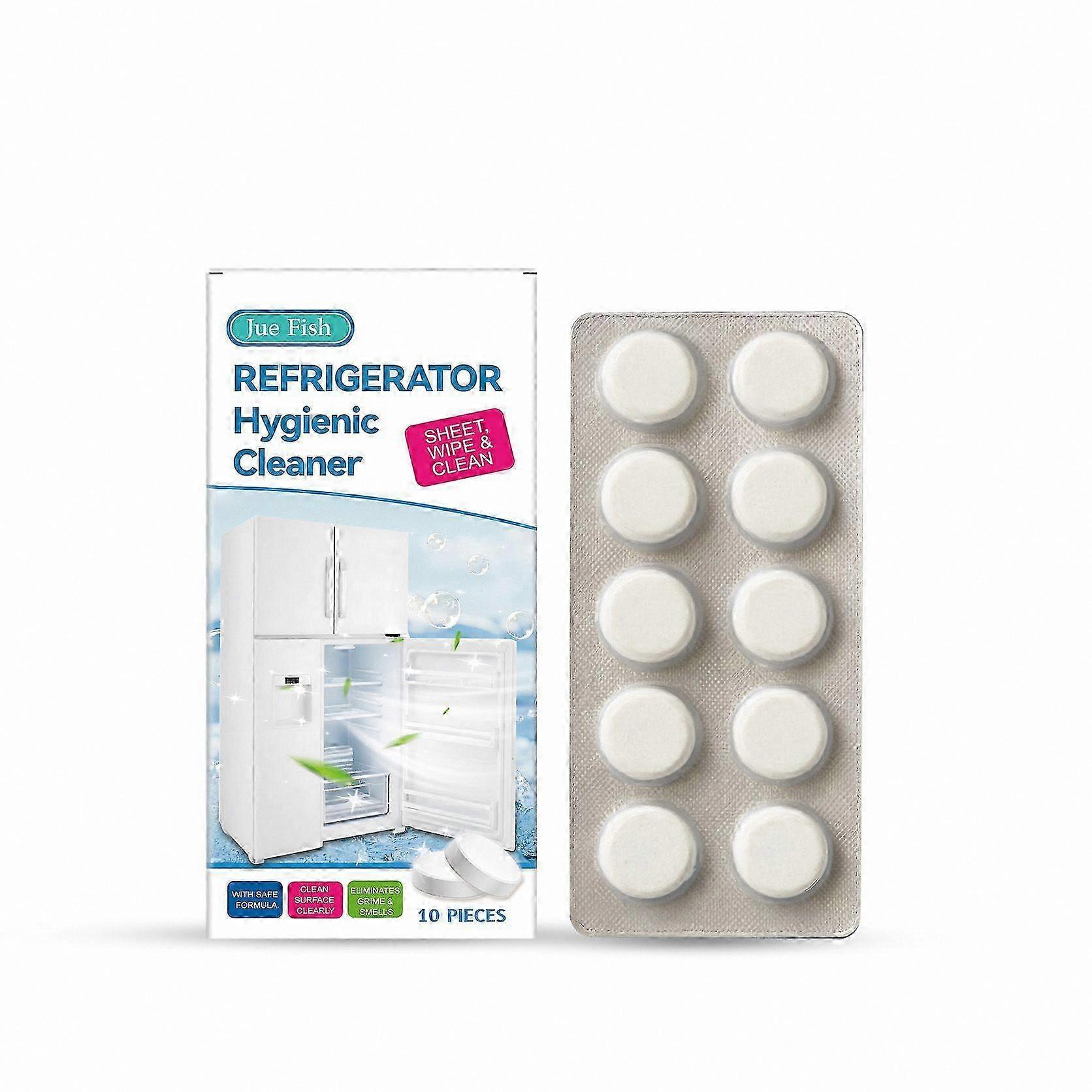 Effervescent Cleaning Tablets for Refrigerator and Freezer Hygiene, Removes Dirt and Odors Deep Clean Descaler Solution