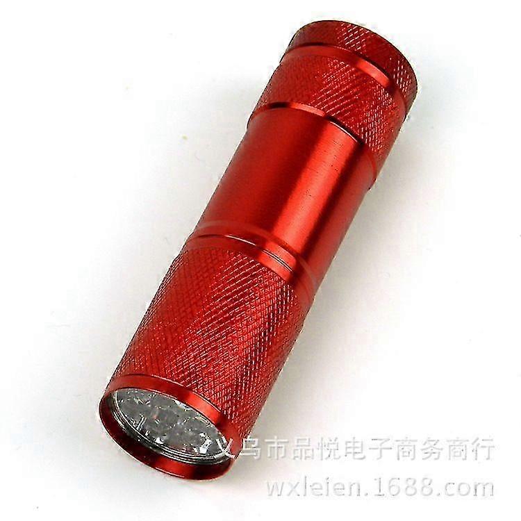 LED mini torch, super bright torch, with lanyard, suitable for reading at night, blackout, camping, red
