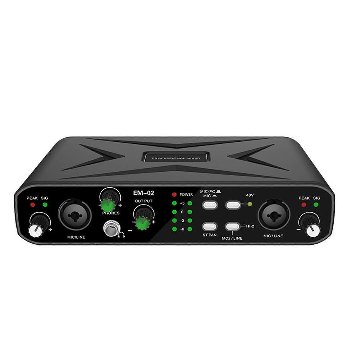 External Sound Card Mixer USB Computer Driver-Free Sound Card