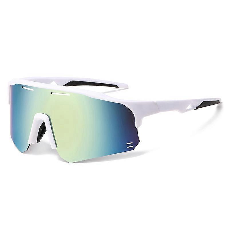 Outdoor sports glasses with half-frame design, effectively block strong light and ultraviolet rays