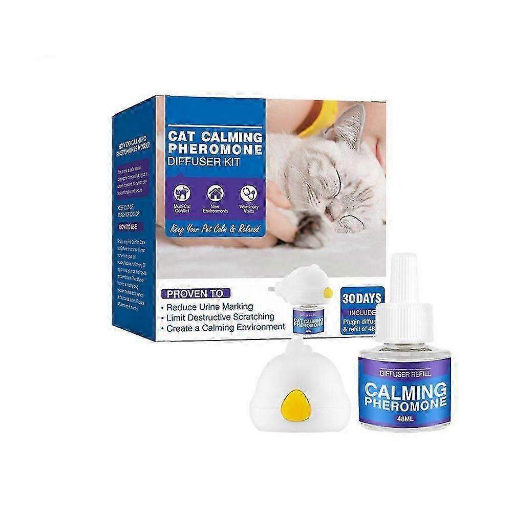 2025 Cat Calming Pheromone Diffuser Kit Anti-Stress Anxiety Relief Calming Spray for Pets