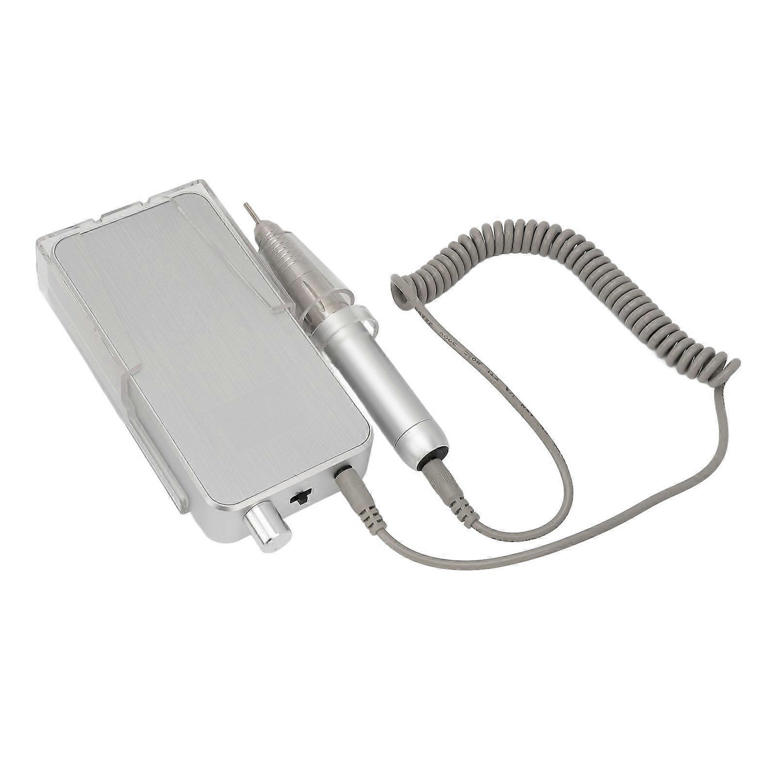 ערכת מקדחת ציפורניים חשמלית 35000 סל"ד 2600mAh נטענת כסף תקע האיחוד האירופי