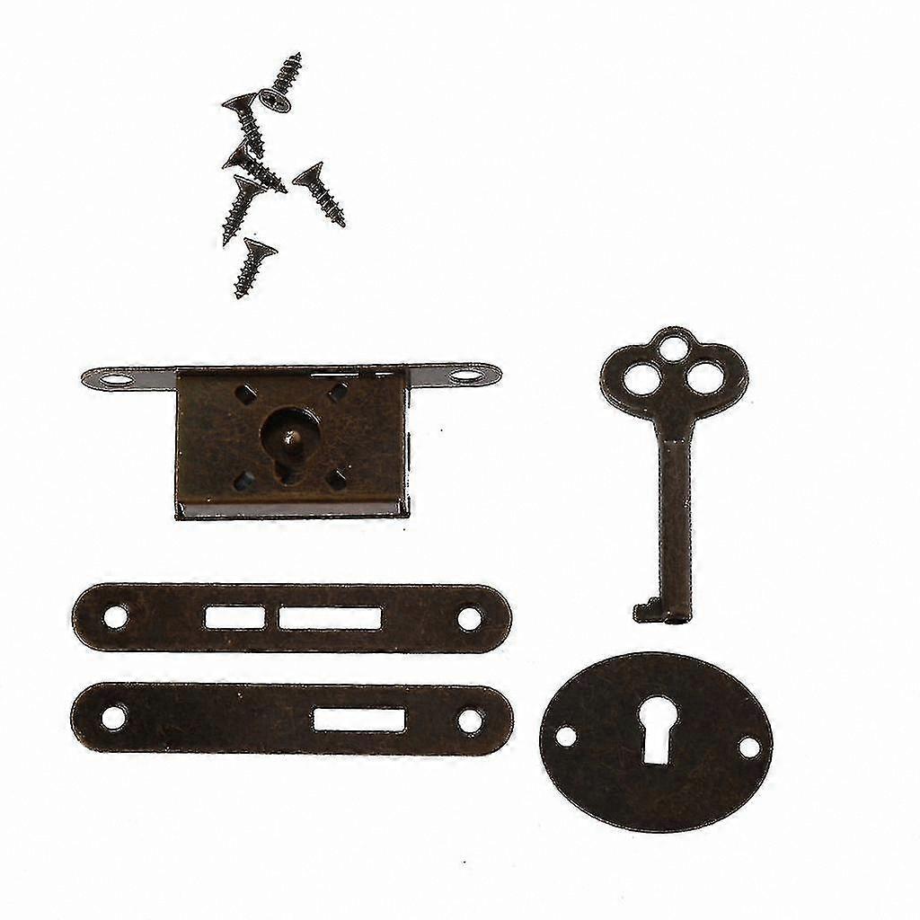 Vintage Drawer Locks with Keys for Furniture, Cabinets, and Boxes