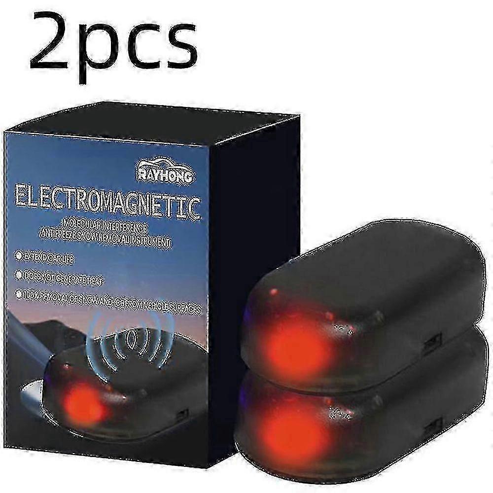 2er Pack Frostschutzmittel Auto Instrument Auto Windschutzscheibe Schneeräumung Auto Fenster Glas Mikrowelle Enteisung Elektromagnetische Interferenz Anti-Eis (EPA02)