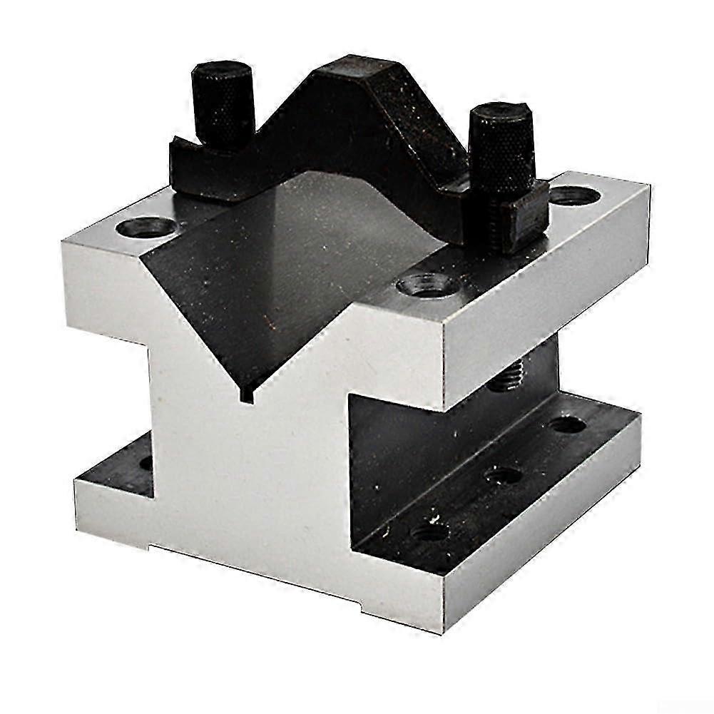 2025 Precision V block with clamp set, 90 degrees, long lasting performance (60x60x50mm)