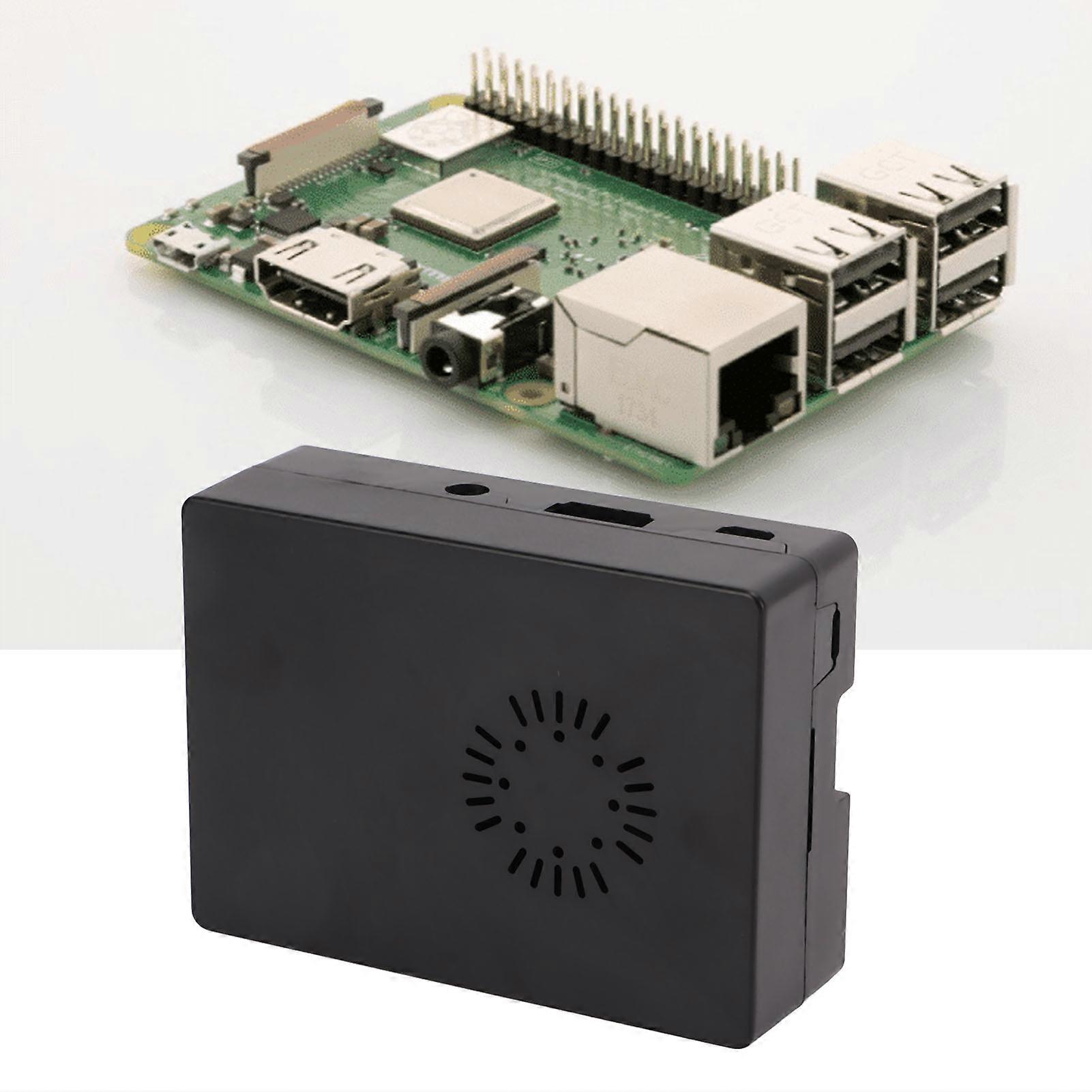 Flame Retardant ABS Protective Case for Raspberry Pi 3 Model B+ Black