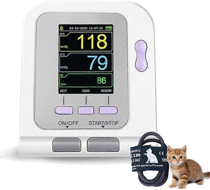 Digital Veterinary Blood Pressure Monitor Dog/Cat/Pets Small Cuff Size 2.3-4.3(grey)