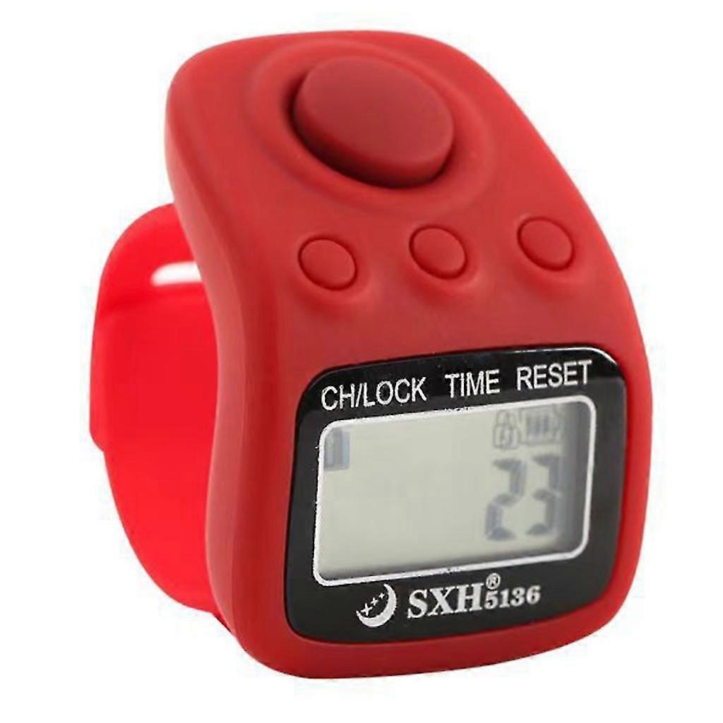 Electronic Finger Counter 6 Digit Resettable Hand Tally Ring Counter For Prayer Counting Events and Sports Scoring