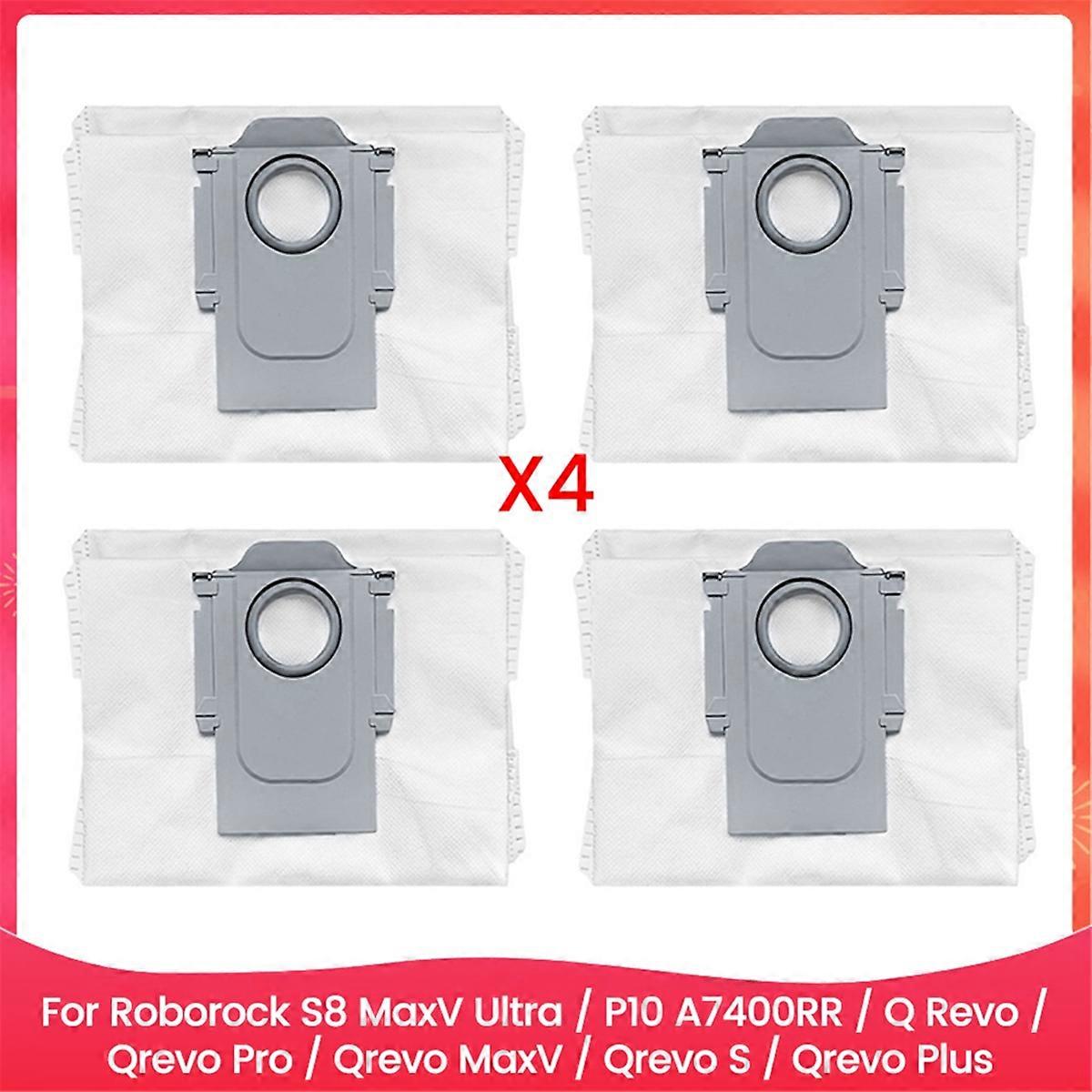 4PCS Dust Bag for S8 MaxV Ultra/P10 A7400RR/Q /Qrevo Pro/Qrevo MaxV/Qrevo S/Qrevo Plus Replace Parts
