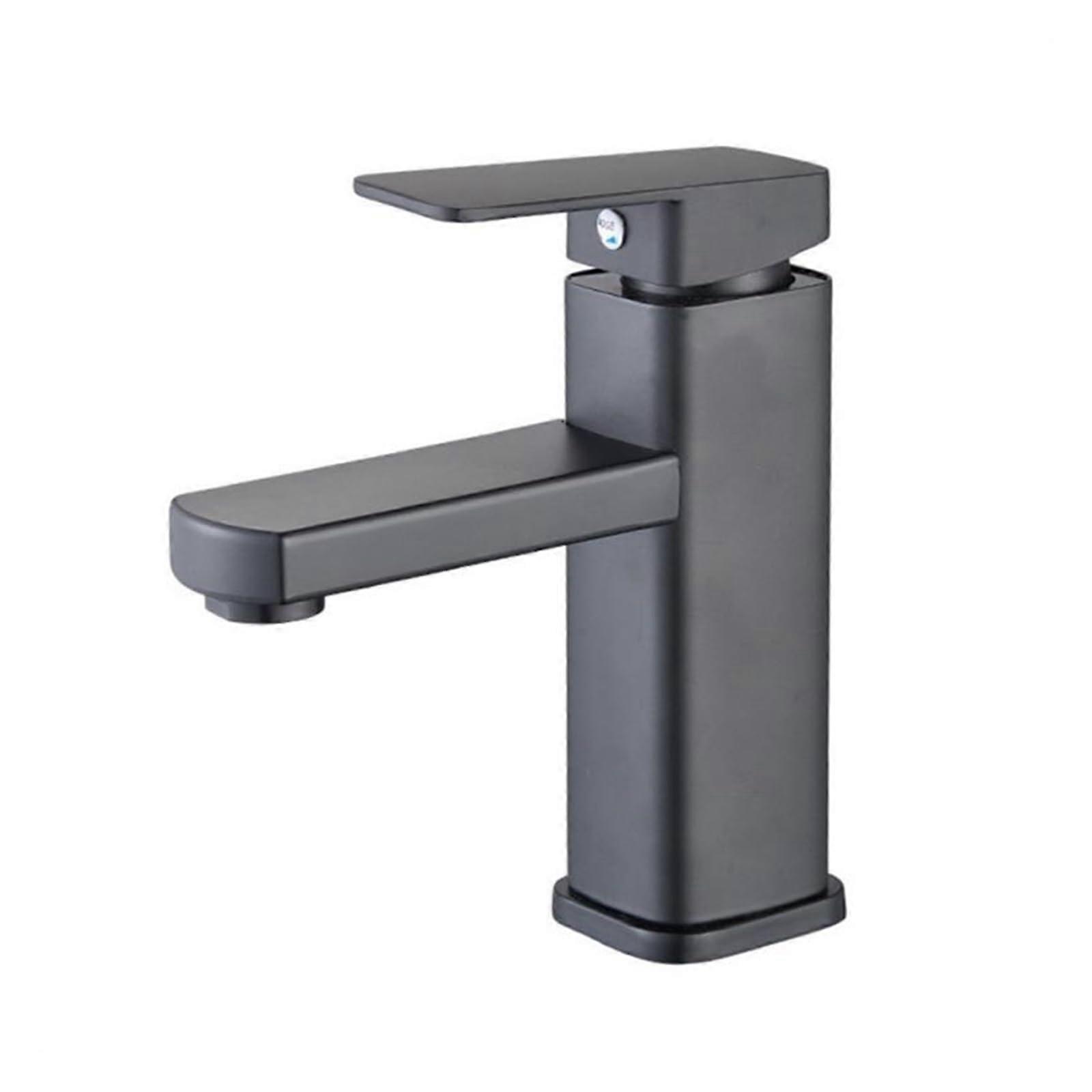 Waterfall Faucet Basin Mounted Spout Square And Round, Brass Chrome Black Brushed Gold Gray, 1pc Shower Faucet
