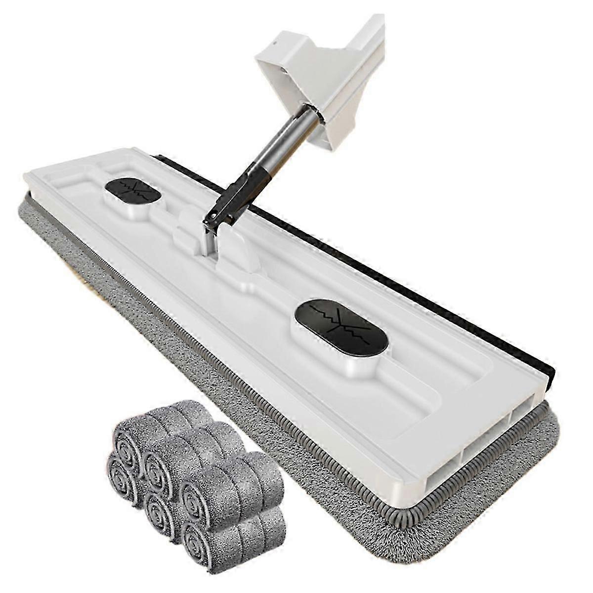 Home Cleaning Microfiber Rotating Mop Floor Washing Brooms,White