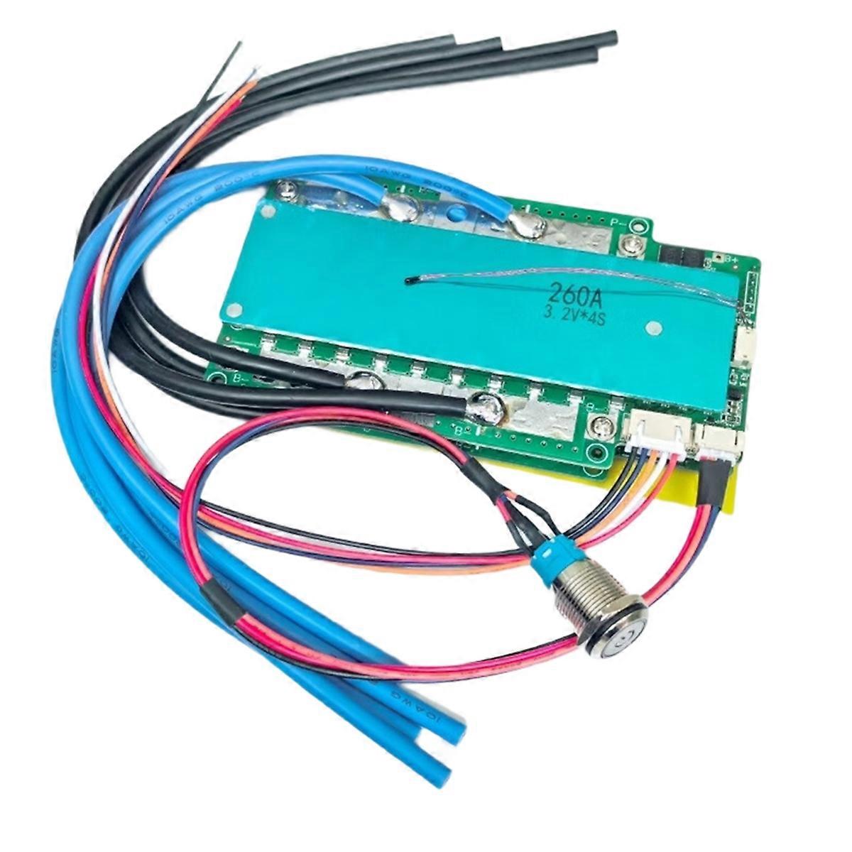 LFP Lifepo4 Battery Protection Board with Switch 4S 12.8V Car RV Inverter Charge Discharge Current