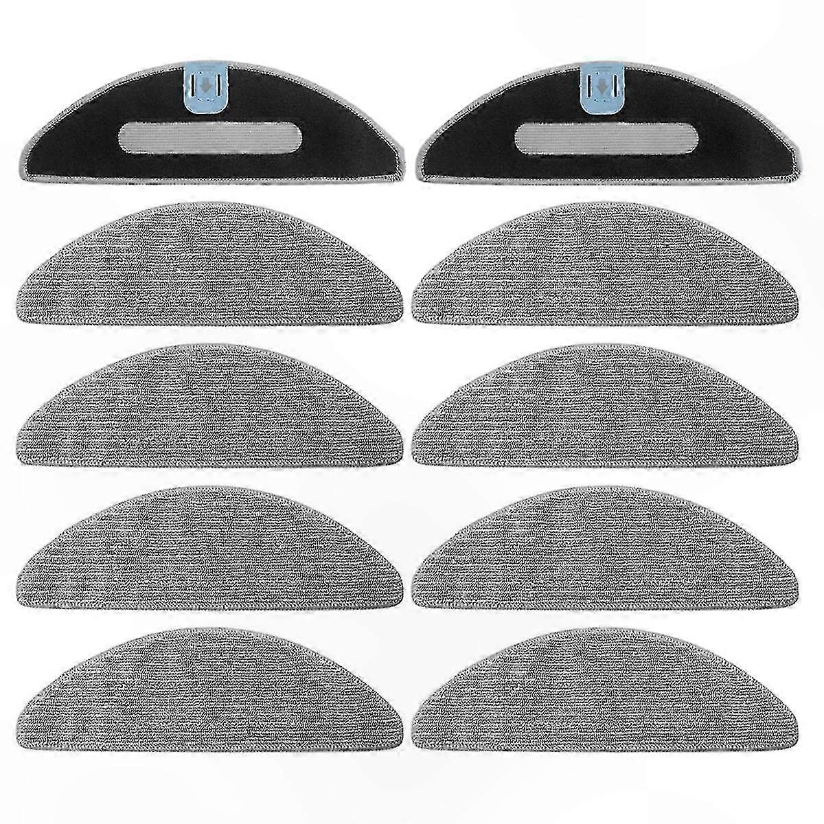 Microfiber Mop Pads for Robot Vacuums, Washable and Reusable, 10 Pack-Compatible with Select Models