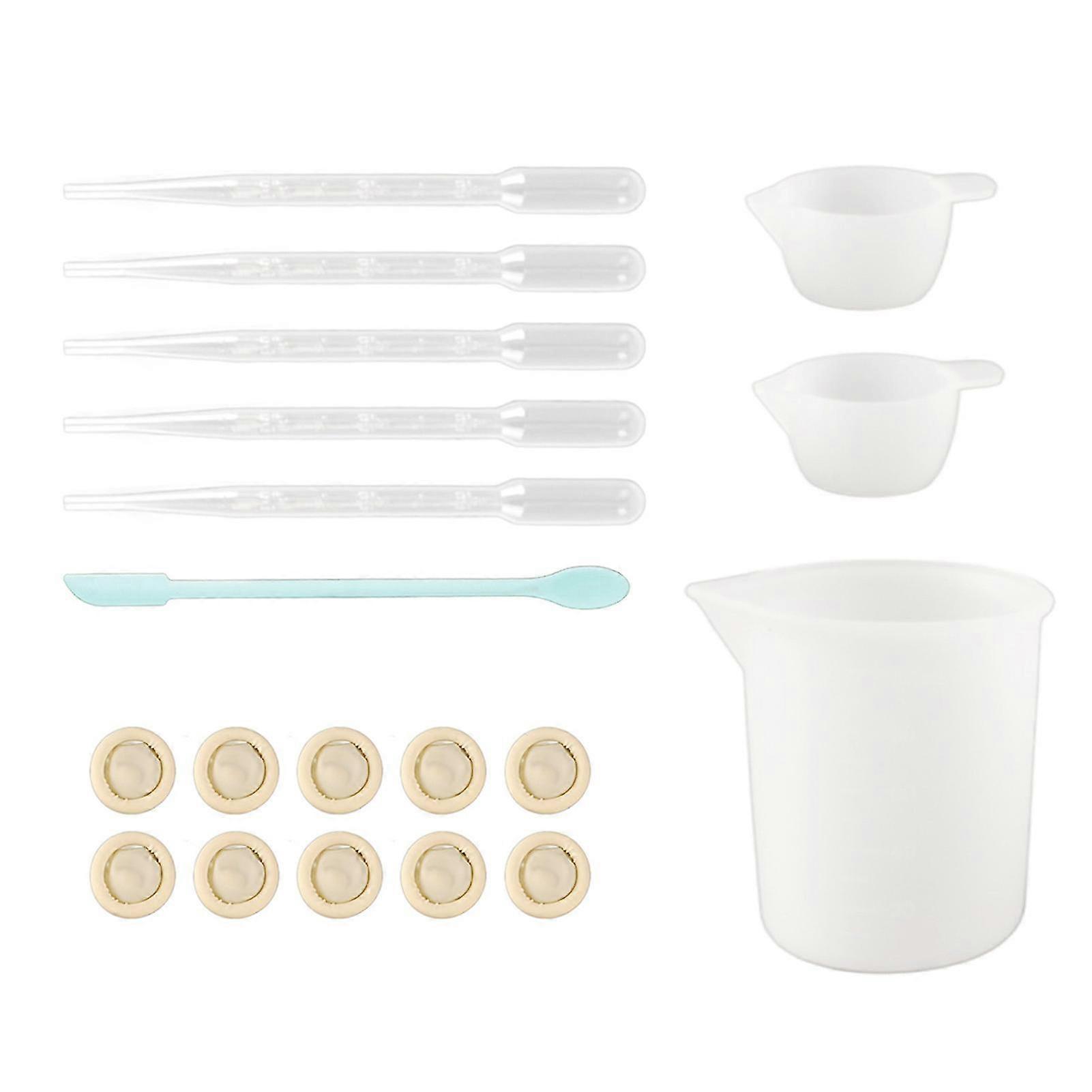 Silicone Measuring Cup Tool Kit Spatula Finger Gloves Pipettes Epoxy Resin Mixing Tool Set for Crafts 2025