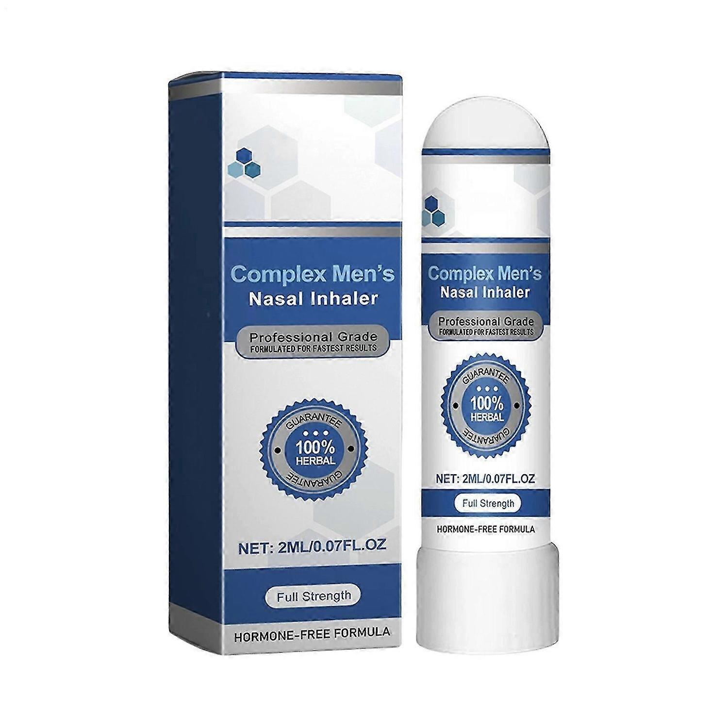 Mens Energy Boosting Nasal Suction Stick Natural Safe Formulation for Daily Use