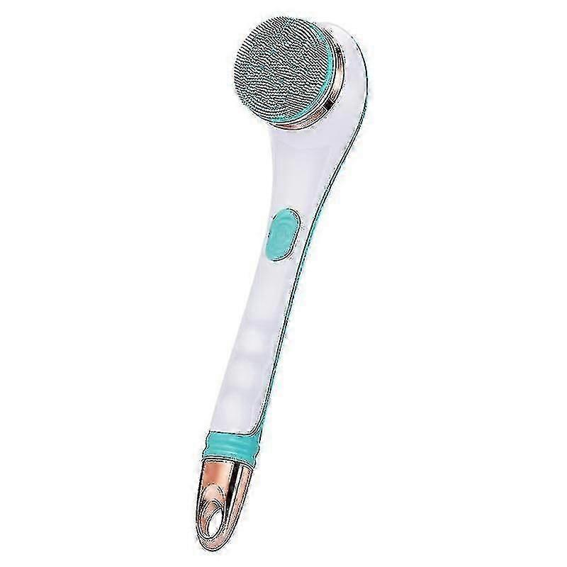 Electric Body Brush Shower Massage Exfoliating Scrubber with Soft Silicone Material USB Rechargeable and 2 Speed Spin Function