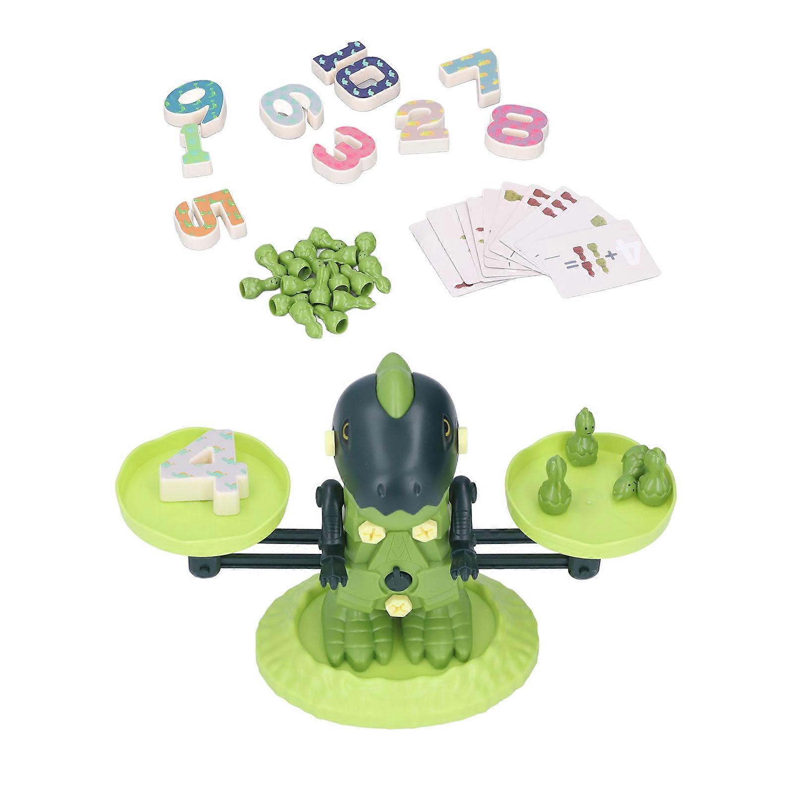 Dinosaur Balance Scale Toy for Kids 3+ Educational Math Set