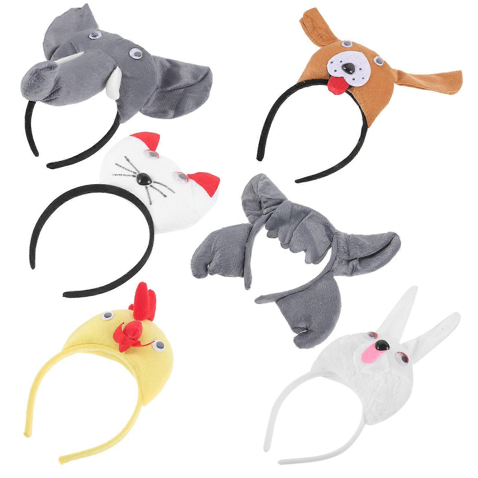 Animal Ears Headband for Party 30Pcs Assorted Color Plush Cosplay Prop