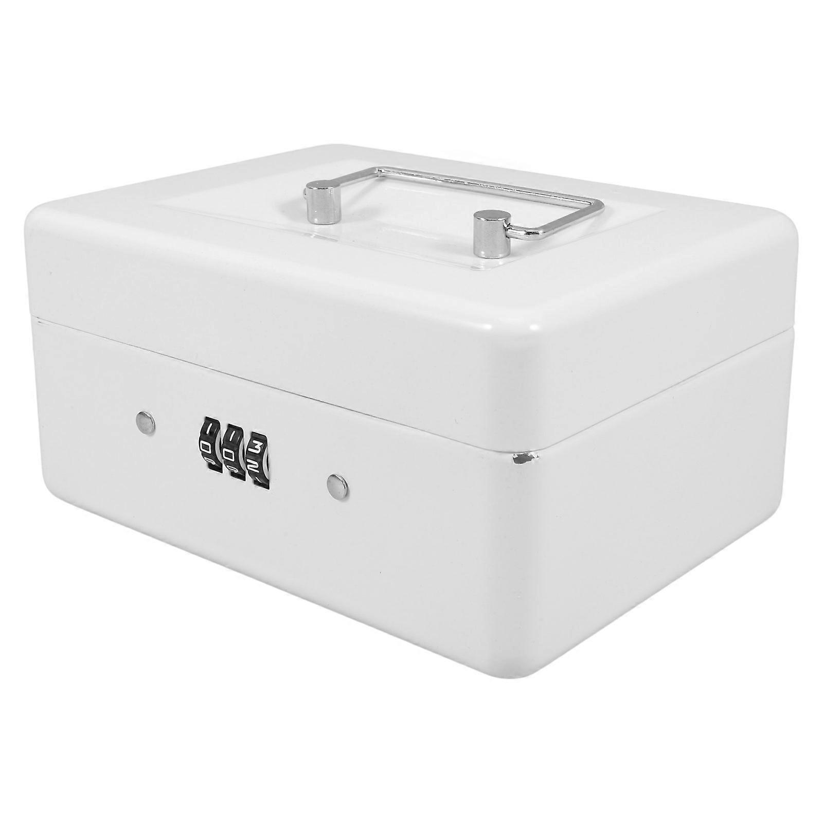 Password Box Small Safe Box for Money with Combination Lock for Office Use