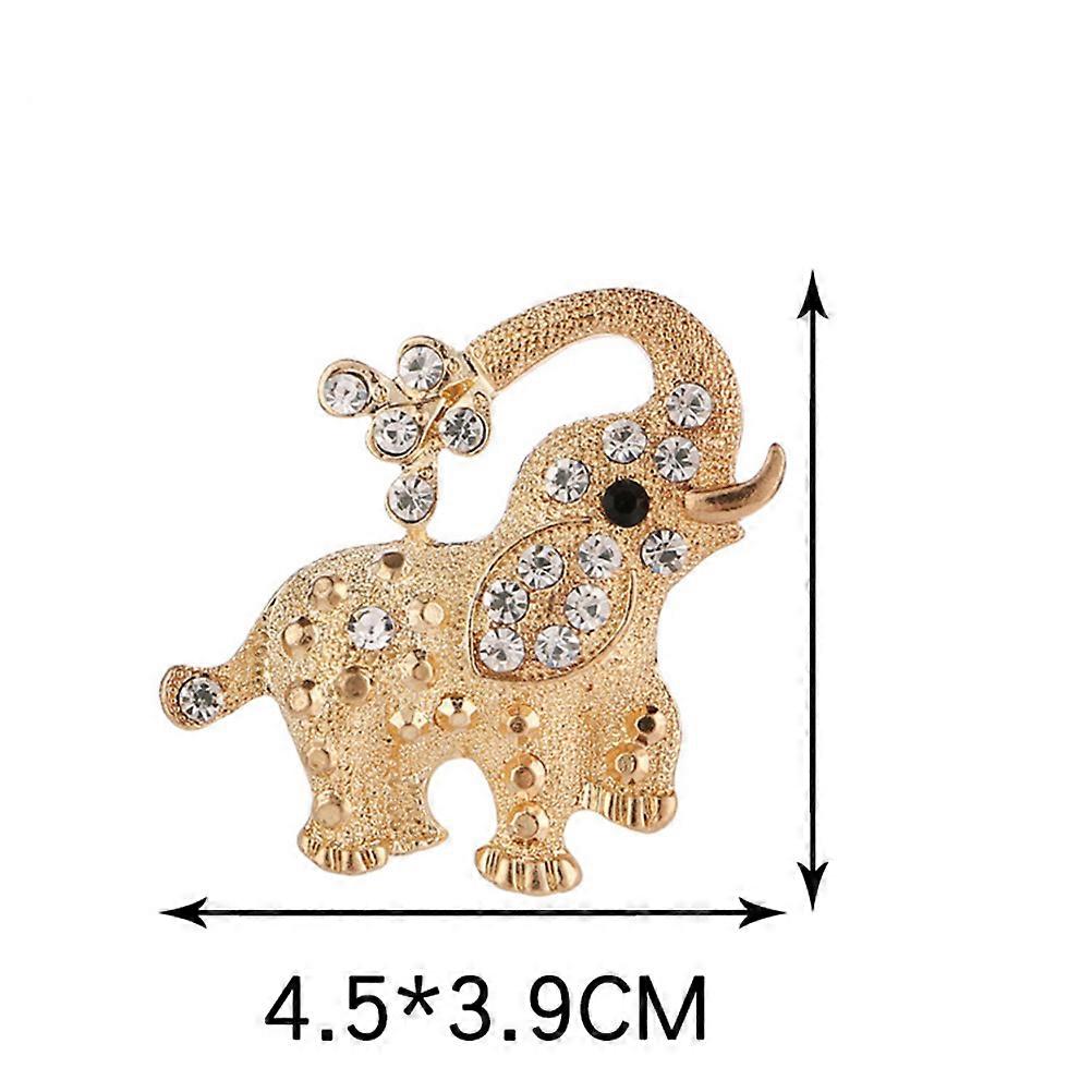 Elegant Breastpin for Decoration 2Pcs Chic Elephant Brooch Accessory