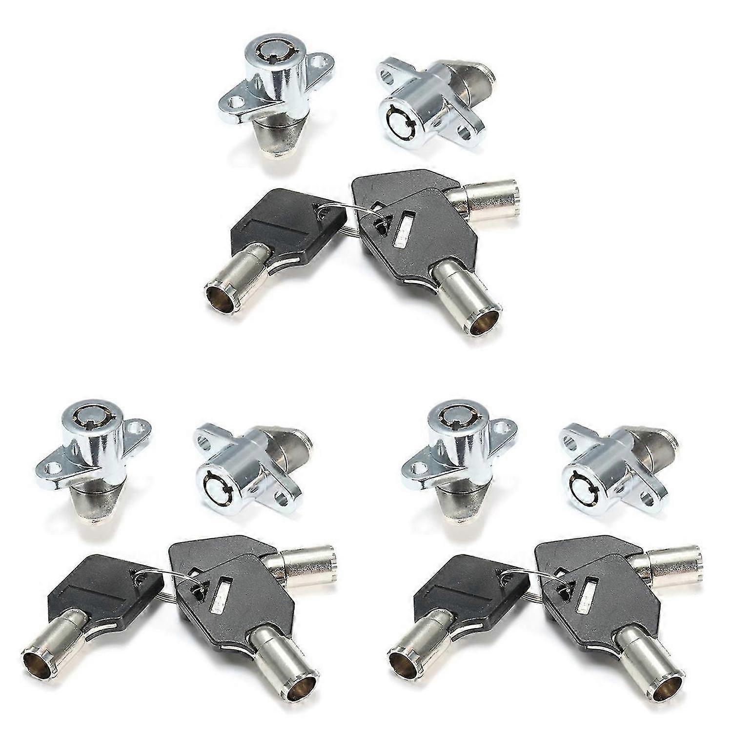 2x Hard Saddlebag Lock 3 Keys Set For Touring