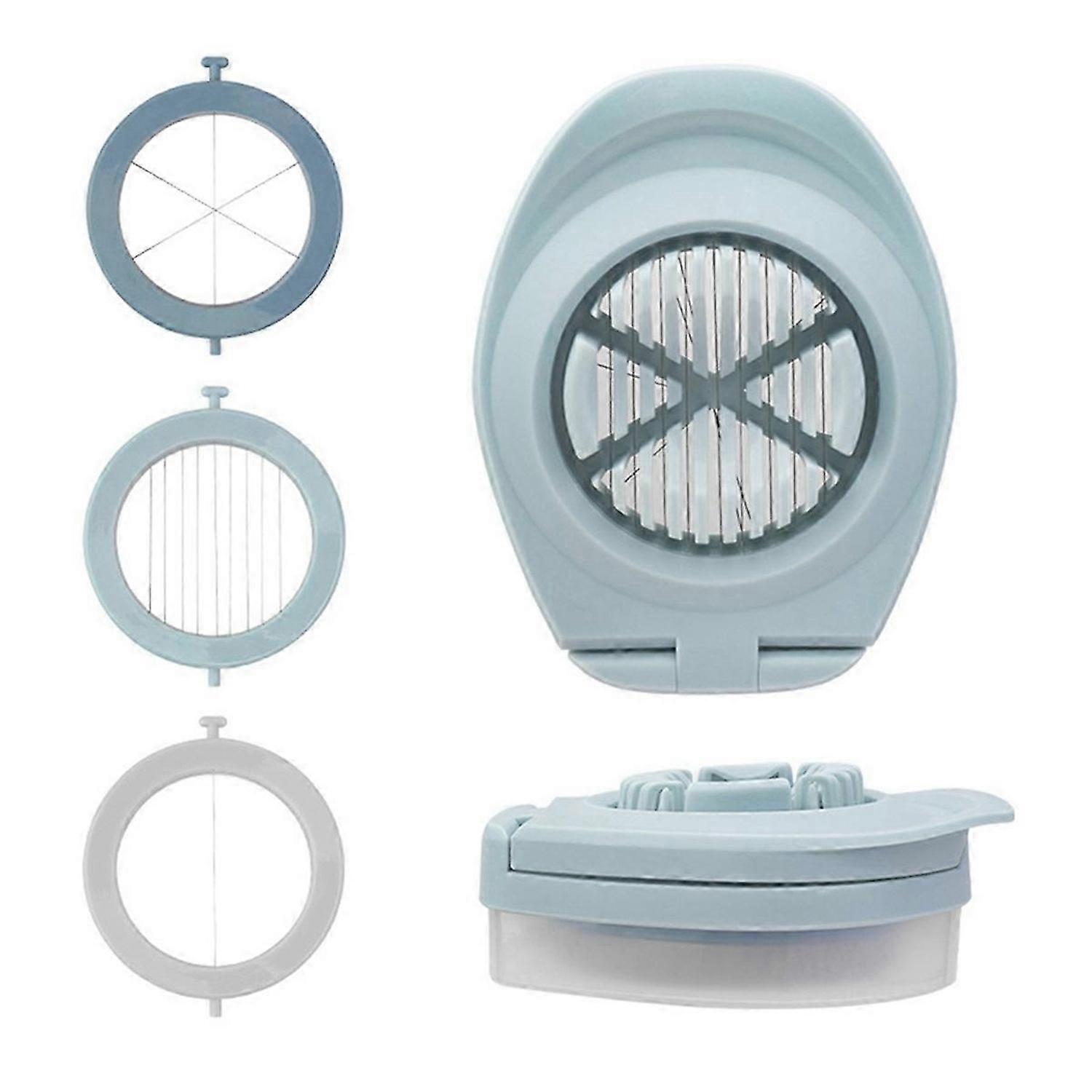 3 in 1 Egg Slicer Egg Cutter Blades with Storage Box for Egg Slicer C