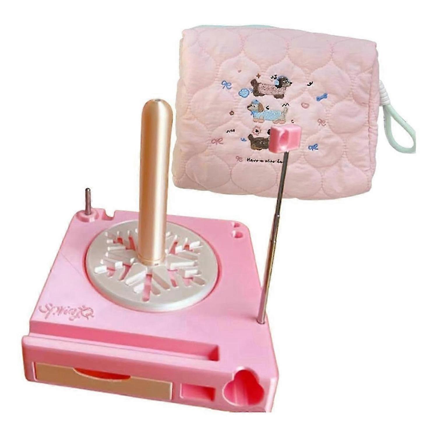 Shiny Multi-Functional Yarn Spool Box - Organizer for Knitting and Crochet, Ideal for Crafting with
