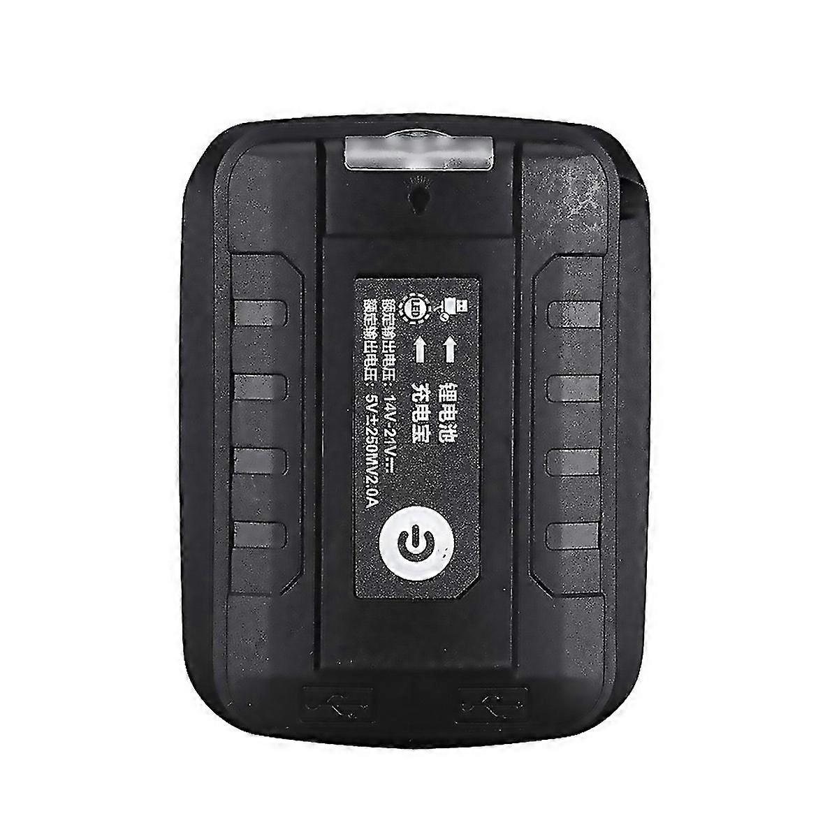 For Adapter Led Lamp Flashlight For 18v Liion Battery Black