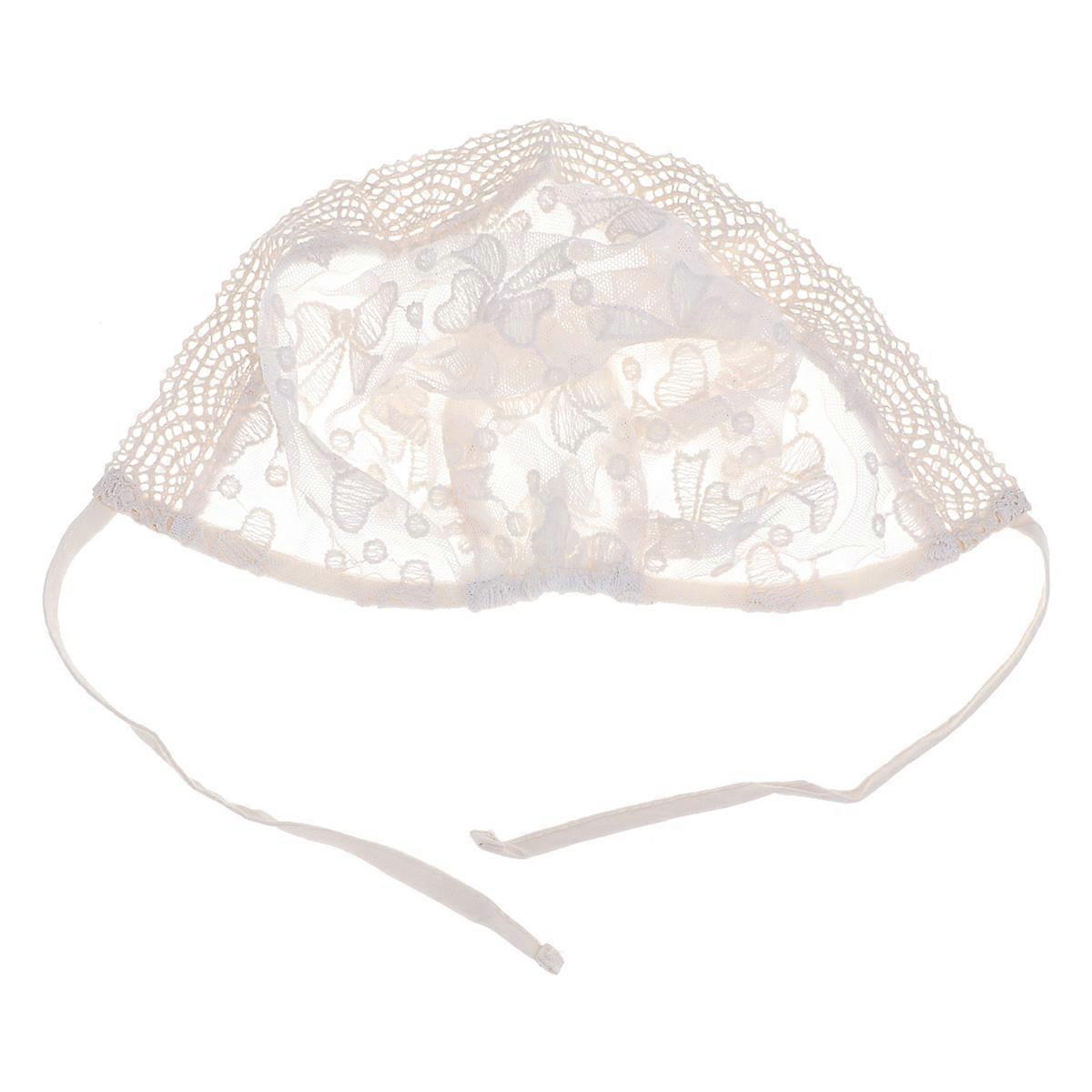 Baby Cap Bowknot Tie for Kid Beanie White