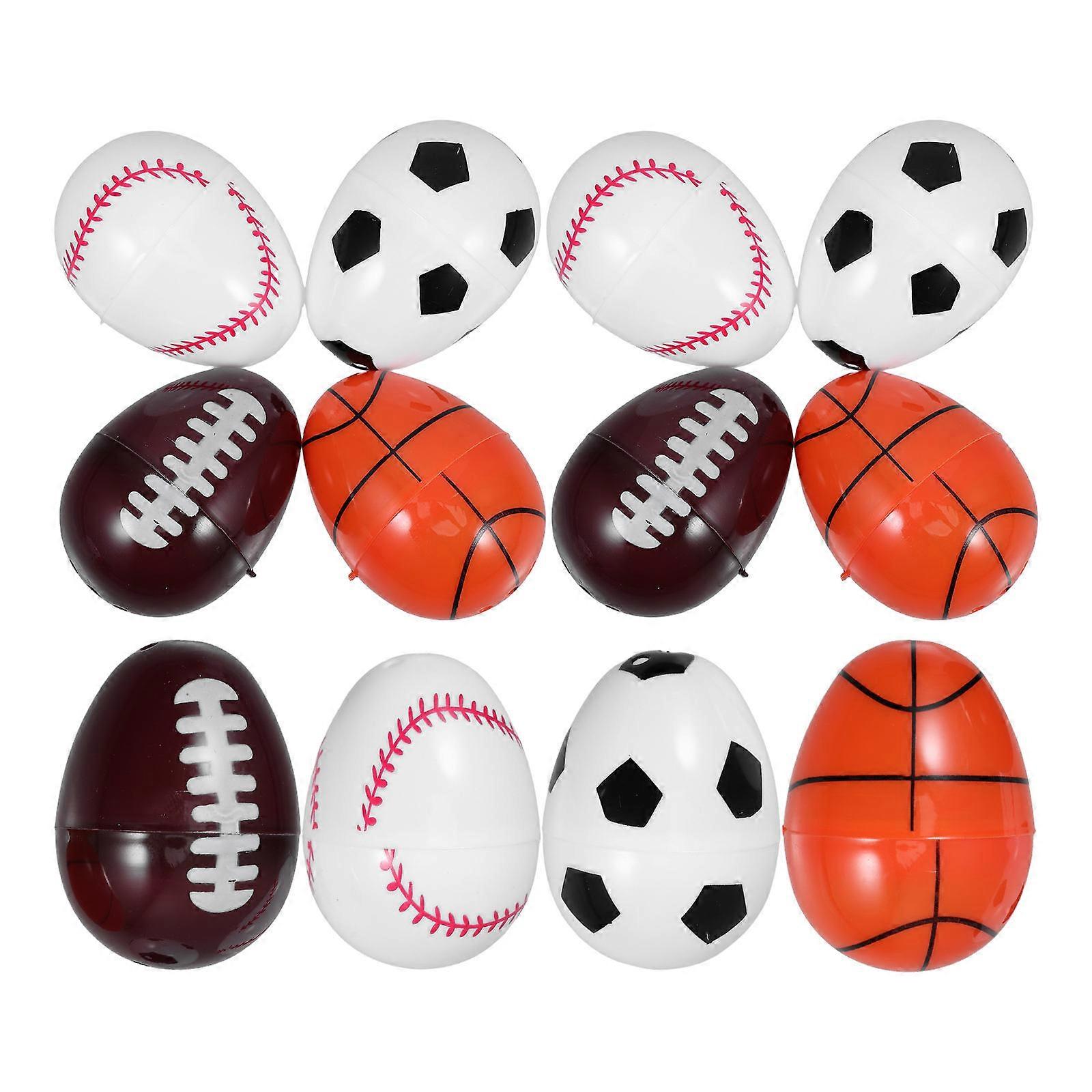 Sport-Themed Easter Eggs Fillable Candy Containers 60Pcs for Easter Hunt