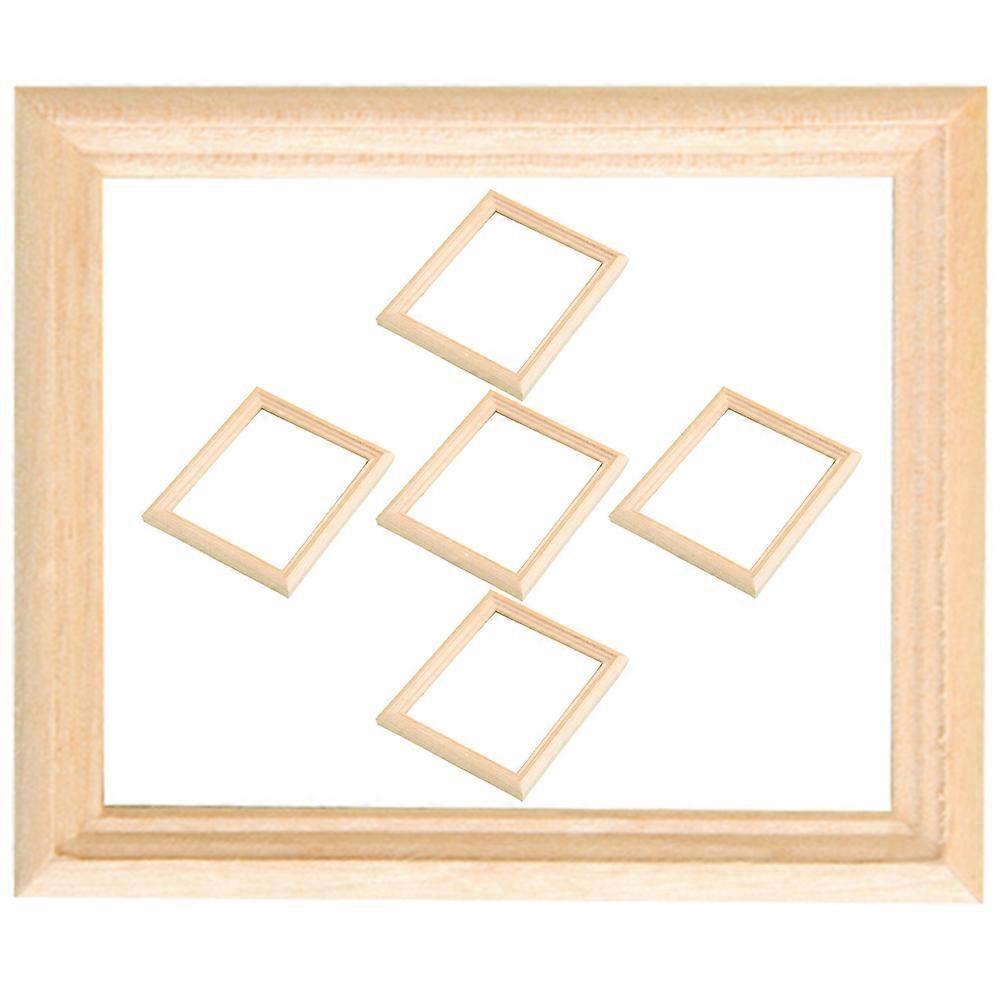 Mini Photo Frames Wooden Picture Frames for Decoration 24Pcs Assorted Color
