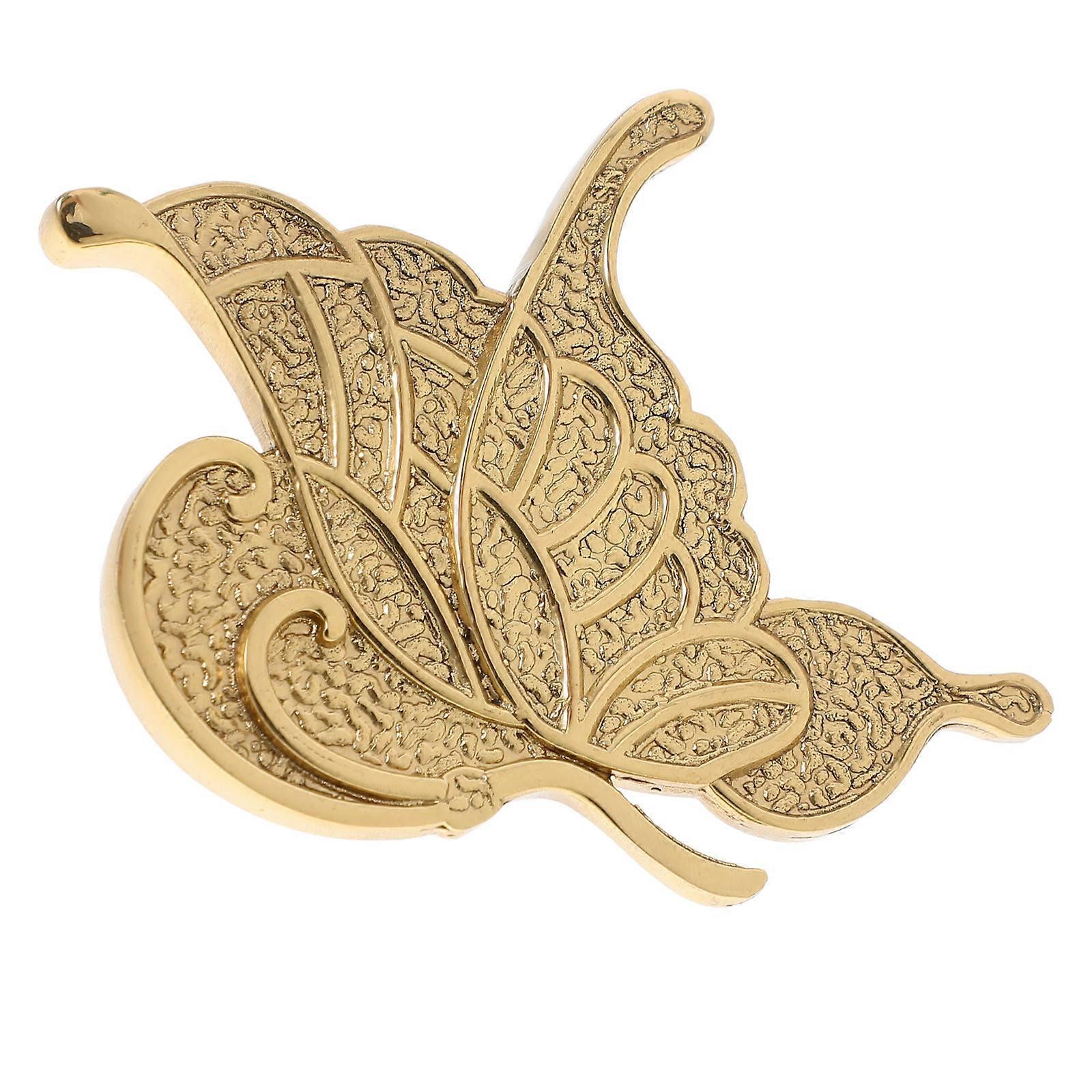 Elegant Brass Butterfly Handle for Wardrobe with Decorative Pull