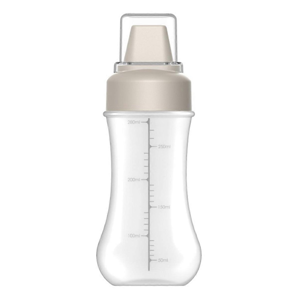 White Ketchup Squeeze Bottle Salad Container with Leak-Proof Cap