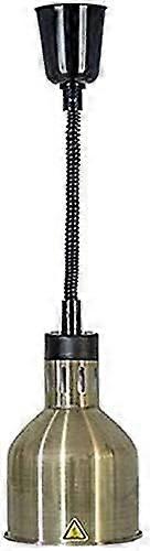 Food Heating Lamp Adjustable Telescopic Brass Heat Lamp for Buffet Pizza Display Single Head Warmer 1500W Chandelier