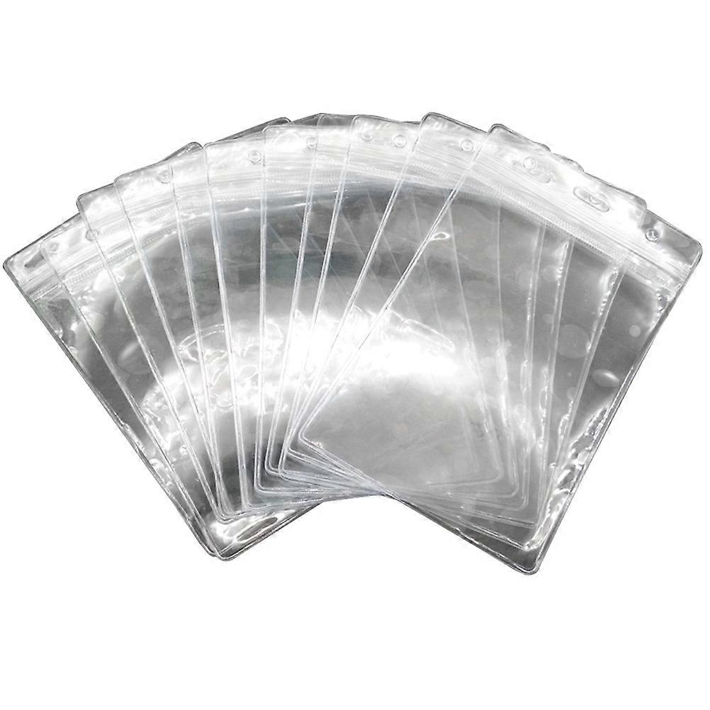 Office Waterproof Badge Holders for Protecting Badge 10Pcs PVC Material