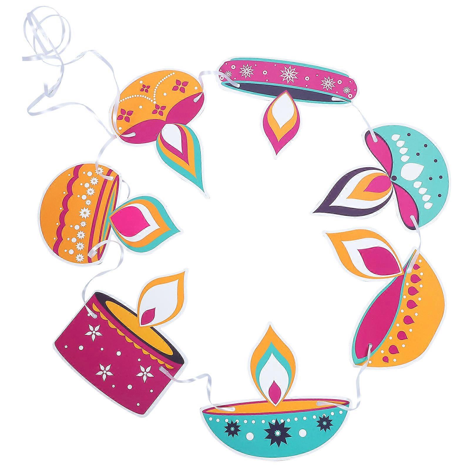 Paper Diwali Banner Happy Diwali Banner for Party 5Sets Decoration