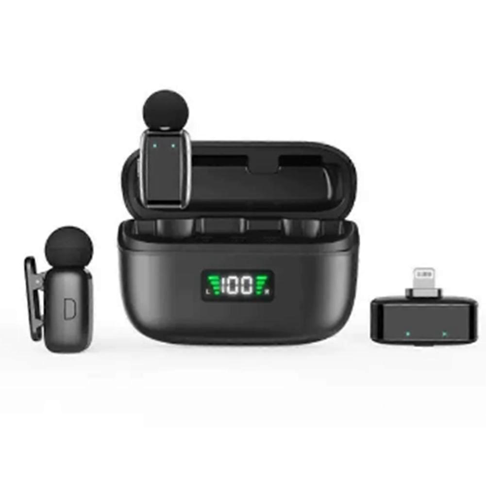SX35 Mini Lavalier Microphone,Wireless Lapel Mic for Outdoor Live Streaming,Noise Reduction Compatible with Smartphone A
